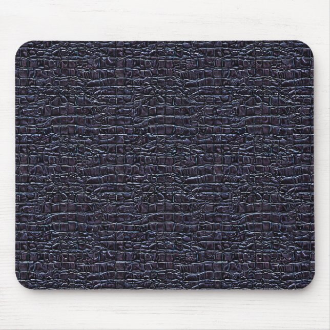 Dunkles Reptilien-Style-Musterdesign Mousepad (Vorne)