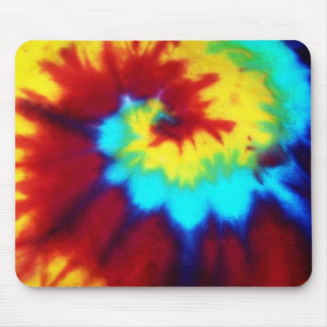 Dunkles Tie-Dye-Design Mousepad (Vorne)