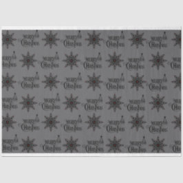 Dunkles und gotisches Weihnachtszettel Seidenpapier