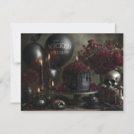 Dunkles und melancholisches gothisches Geburtstags Postkarte