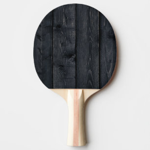 Dunkles verbranntes Holz Einfach Tischtennis Schläger