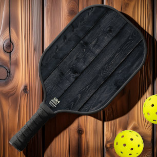 Dunkles verbranntes Holz Pickleball Schläger
