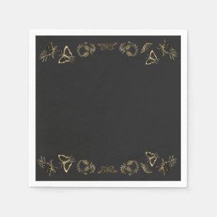 Dunkles Viktorianisches gotisches Halloween-Party Serviette