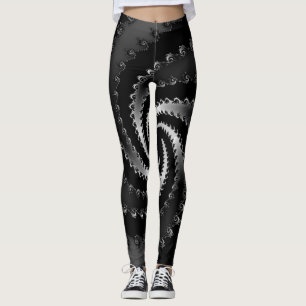 Dunkles Vortex-Fraktal Leggings