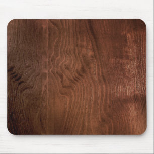 Dunkles Walnuss-Sperrholz Mousepad