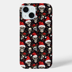 Dunkles Weihnachts-Schädel-Weihnachtsmann-Muster G Case-Mate iPhone Hülle