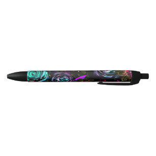 Dunkles Wunderland Kühner Glamour Floral Blumen Kugelschreiber