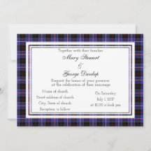 Dunlap Scottish Wedding Einladung
