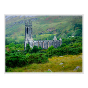 Dunlewey-Kirche Poster Historisches Donegal Irla