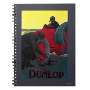Dunlop Vintag PosterEurope Notizblock