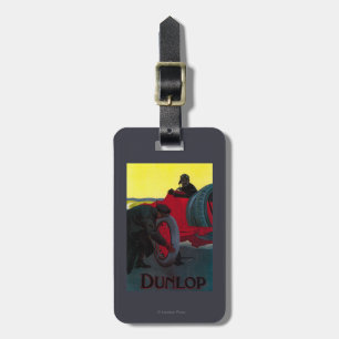 Dunlop Vintage Poster Europa Gepäckanhänger