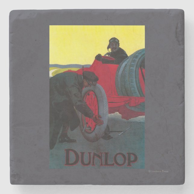 Dunlop Vintages PosterEurope Steinuntersetzer (Vorderseite)