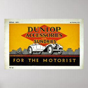 Dunlop Zusätze und Diverses für den Kraftfahrer Poster