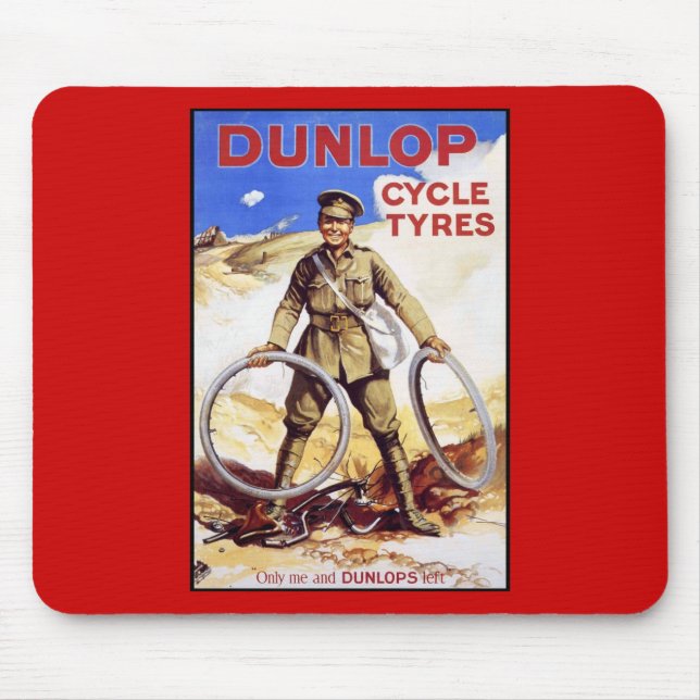 Dunlop Zyklus-Reifen Mousepad (Vorne)