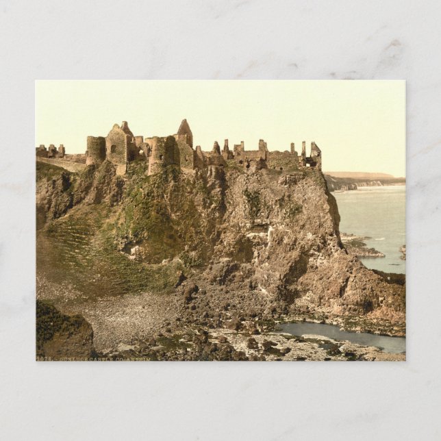 Dunluce Castle, Landkreis Antrim Postkarte (Vorderseite)