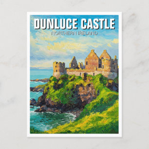 Dunluce Castle Nordirland Travel Postkarte