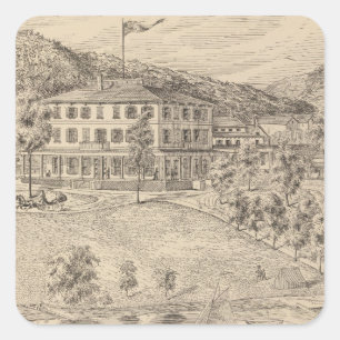 Dunmore House in Salisbury Quadratischer Aufkleber