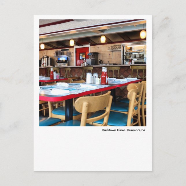 Dunmore, PA Postcard-Bucktown Diner Postkarte (Vorderseite)