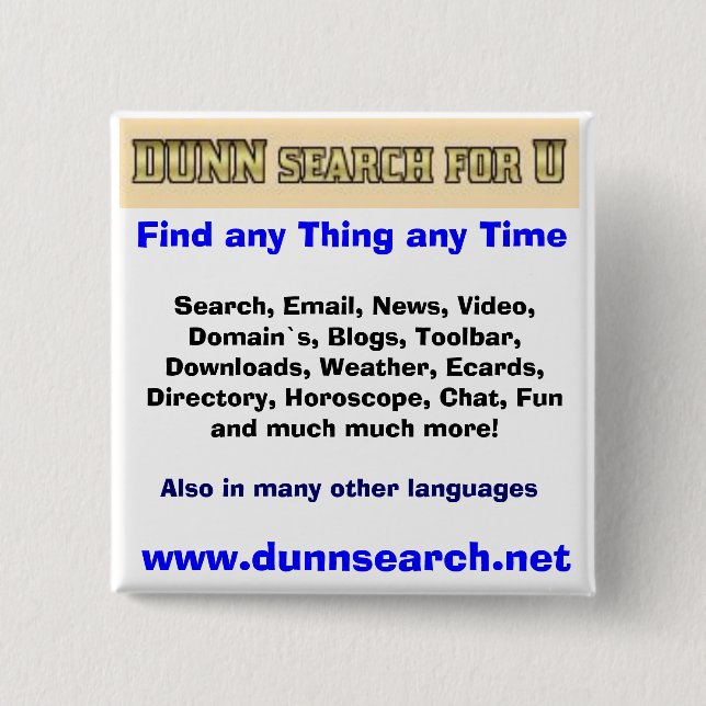 DUNN Knopf für U Button (Vorderseite)