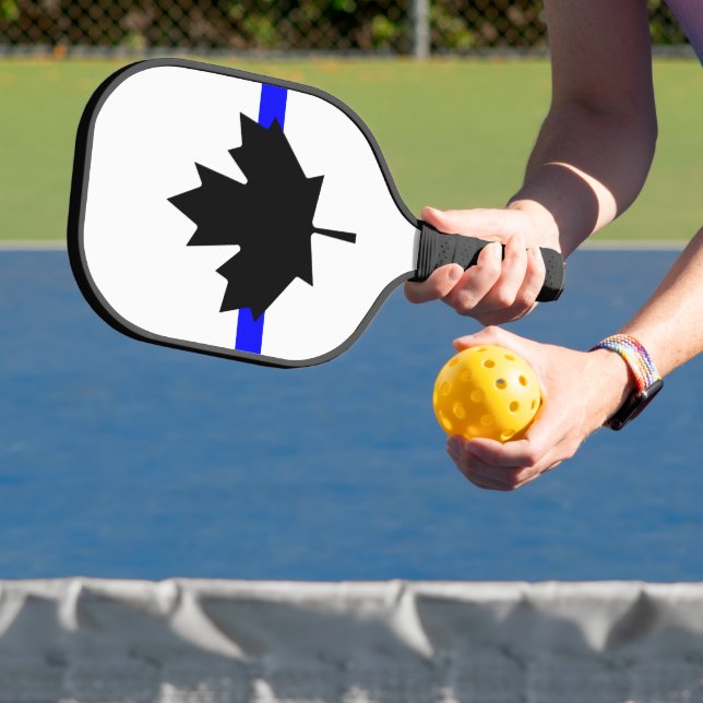 Dünnblaue Linie - Kanada-Version Pickleball Schläger (InSitu)