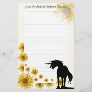 Dünndarmböden mit Linien (daisy) Briefpapier