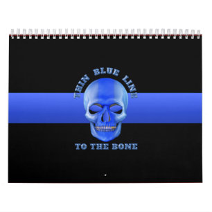 dünne blaue Linie bis zum Knochen Kalender