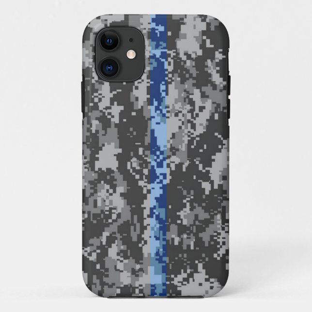 Dünne blaue Linie Camouflage iPhone 5 Fall Case-Mate iPhone Hülle (Rückseite)