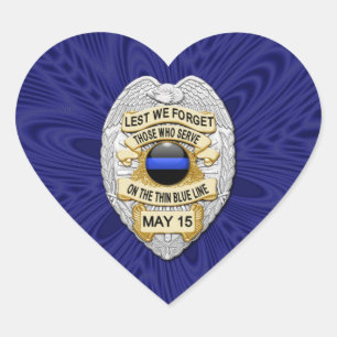 Dünne blaue Linie Eins-a-Kind Herz-Aufkleber