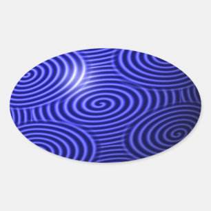 Dünne blaue Linie Eins-a-Kind Ovaler Aufkleber