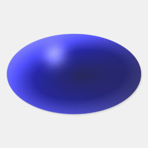 Dünne blaue Linie Eins-a-Kind Ovaler Aufkleber