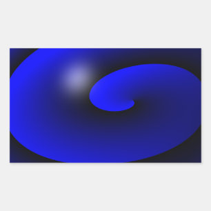 Dünne blaue Linie Eins-a-Kind Rechteckiger Aufkleber