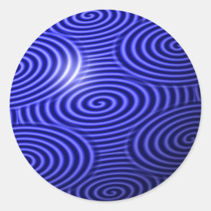 Dünne blaue Linie Eins-a-Kind Runder Aufkleber