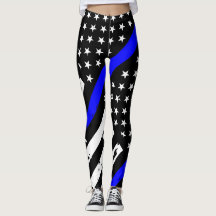 Dünne blaue Linie Leggings