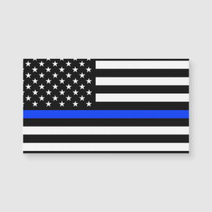 Dünne Blaue Linie Polizei-Flagge Magnetkarte