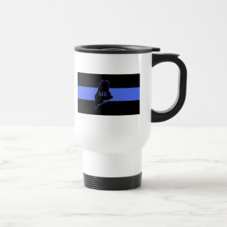 Dünne blaue Linie Reise-Tasse Maines Reisebecher