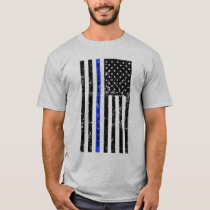 Dünne blaue Linie - respektieren Sie und ehren Si T-Shirt