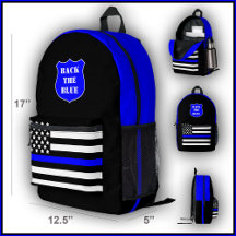 [Dünne blaue Linie] Zurück zum Blue Police Backpac