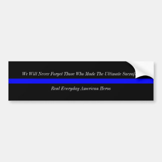 Dünne Blue Line-Amerikaner-Helder Autoaufkleber