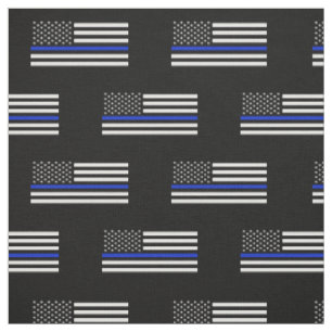 Dünne Blue Line-amerikanische Flagge Stoff