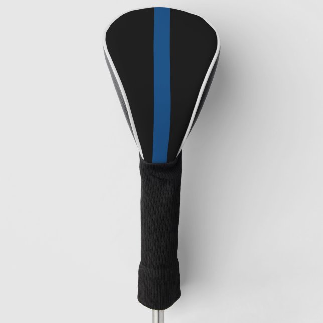 Dünne Blue Line-Polizeibeamte-Golf-Kopf-Abdeckung Golf Headcover (Vorderseite)