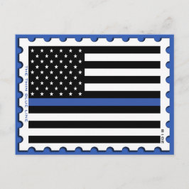 DÜNNE BRIEFMARKE POSTKARTE