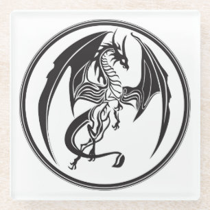 Dünne Drachen... Glasuntersetzer