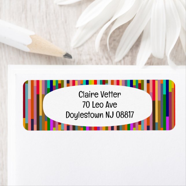 Dünne farbige Streifen (Insitu)