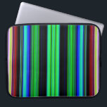 Dünne farbige Streifen - 1 Laptopschutzhülle<br><div class="desc">Farbige Streifen mit schwarzem Hintergrund. Die Farben Rot, Gelb, Grün, Blau und Orange. Je nach Produkt können Sie den Text hinzufügen oder ändern. Ändern Sie das Bild, wenn Sie möchten. Personalisieren Sie diese mit Ihrem Namen oder Angebot. Fügen Sie ein Foto hinzu und haben Sie das Streifen-Design als Rahmen zu...</div>
