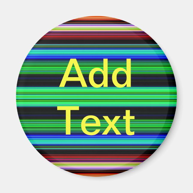 Dünne farbige Streifen - 1 Magnet (Vorne)