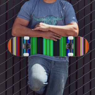 Dünne farbige Streifen - 1 Skateboard