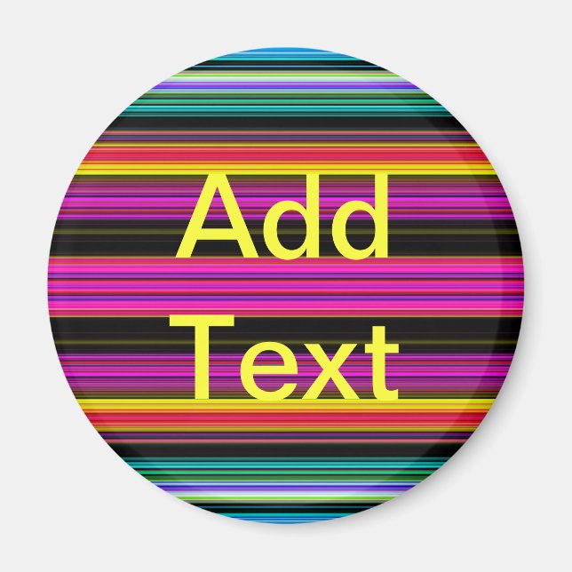 Dünne farbige Streifen - 2 Magnet (Vorne)