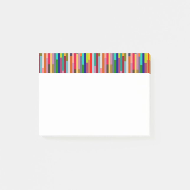 Dünne farbige Streifen Post-it Klebezettel (Vorderseite)