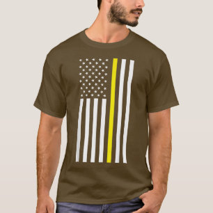 Dünne gelbe Linie, Sicherheitswächter, Lkw-Fahrer  T-Shirt