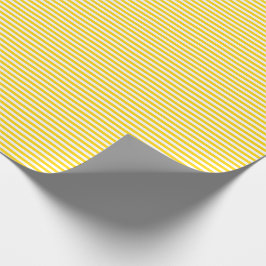 Dünne goldene gelbe und weiße Streifen Geschenkpapier